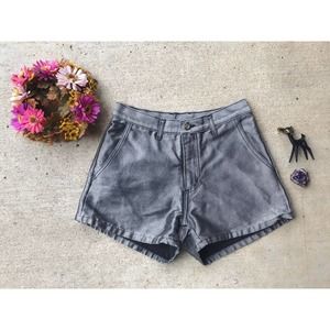vintage 2000s Shiny SILVER metallic BOOTY SHORTS